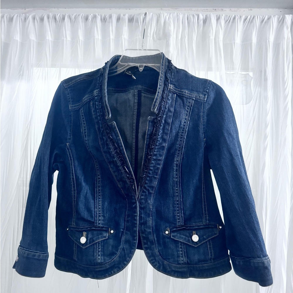 Black & White market , blue jeans jacket , size 10 , 3/4 sleeve